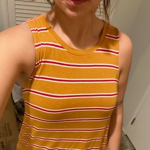 Super soft striped tank